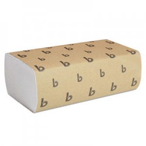 Boardwalk Multifold Paper Towels, White, 9 x 9 9/20, 250 Towels/Pack, 16 Packs/Carton BWK6200