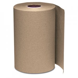 Windsoft Nonperforated Paper Towel Roll, 8 x 350ft, Brown, 12 Rolls/Carton WIN108