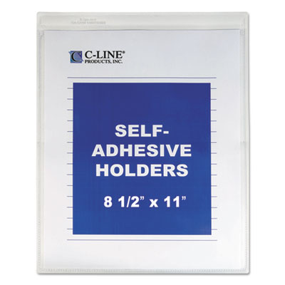 C-Line Self-Adhesive Shop Ticket Holders, Heavy, 15 Sheets, 8 1/2 x 11 CLI70911EA 70911EA