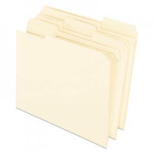 Pendaflex Reinforced Top Tab File Folders, 11 point Kraft, 1/3 Cut, Letter, 100/Box R7521/3 ESSR75213
