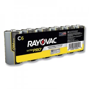 Rayovac Ultra Pro Alkaline Batteries, C, 6/Pack RAYALC6J ALC-6J
