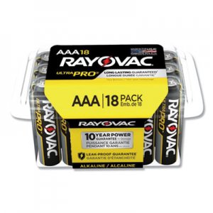 Rayovac Ultra Pro Alkaline Batteries, AAA, 18/Pack RAYALAAA18PPJ ALAAA-18PPJ