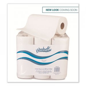 Windsoft Paper Towel Roll, 11" x 8 4/5", White, 72/Roll, 6 Rolls/Pack WIN2420