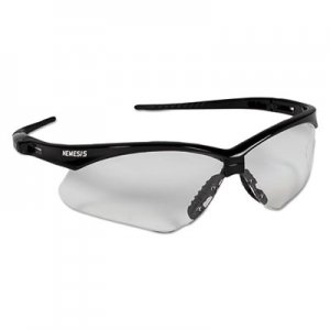 Jackson Safety Nemesis Safety Glasses, Black Frame, Clear Lens KCC25676 3000354