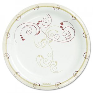 Dart Symphony Paper Dinnerware, Mediumweight Plate, 8 1/2" Round, Tan, 125/Pack SCCMP9J8001PK MP9-J8001