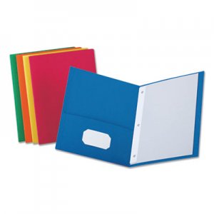 Genpak Two-Pocket Portfolios w/Tang Fasteners, 11 x 8-1/2, Assorted, 25/Box UNV57113