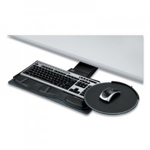 Fellowes Professional Sit/Stand Adjustable Keyboard Platform, 19w x 10-5/8d, Black 8029801 FEL8029801