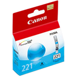 Canon Cyan Ink Cartridge 2947B001 CLI-221