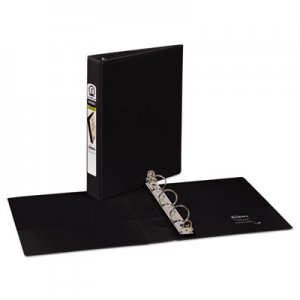 Avery Mini Size Durable View Binder w/Round Rings, 8 1/2 x 5 1/2, 1" Cap, Black AVE17167