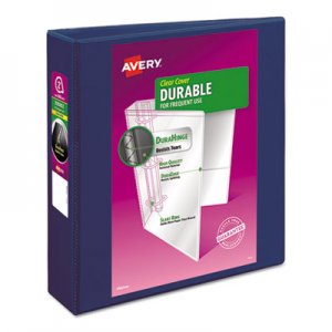 Avery Durable View Binder w/Slant Rings, 11 x 8 1/2, 2" Cap, Blue AVE17034 17034