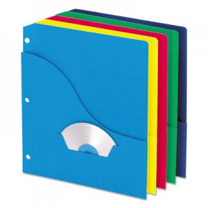 Pendaflex Wave Slash Pocket Project Folders, 3 Holes, Letter, Five Colors, 10/Pack PFX32900 32900