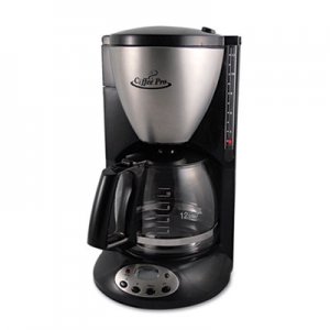 Coffee Pro Home/Office Euro Style Coffee Maker, Black/Stainless Steel OGFCP12BP CP12BP