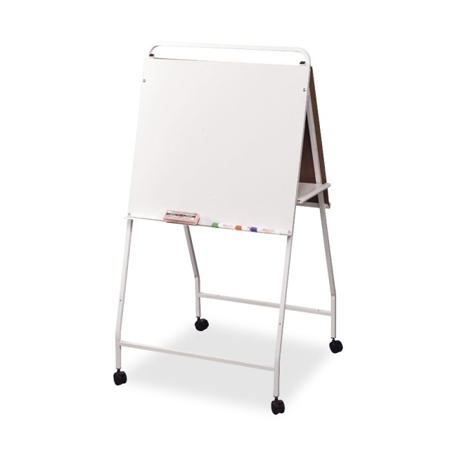 MooreCo Eco Wheasel Double-Sided Easel Stand with Wheels 33563 BLT33563