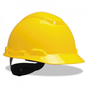 3M H-700 Series Hard Hat with 4 Point Ratchet Suspension, Yellow MMMH702R H-702R