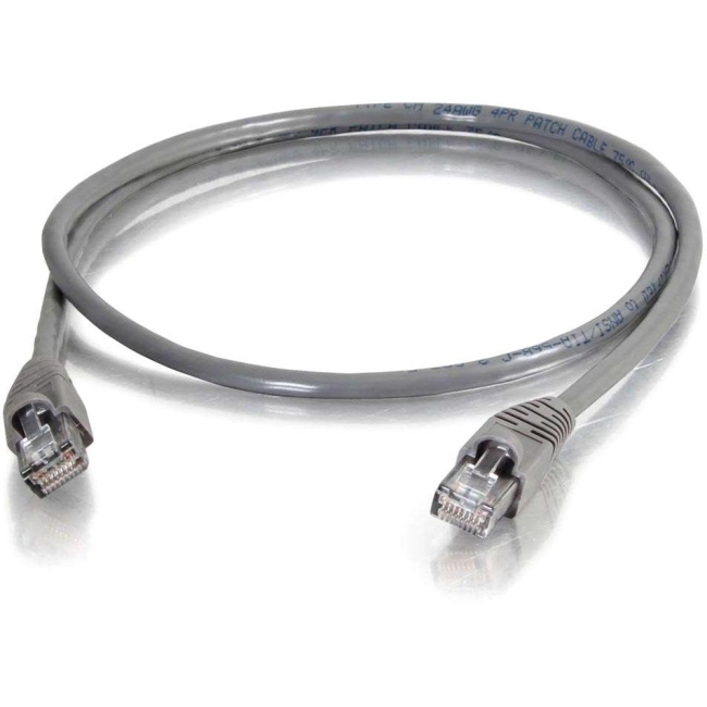 C2G 25 ft Cat5e Snagless UTP Unshielded Network Patch Cable (TAA) - Gray 10275
