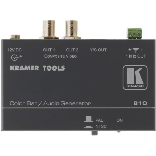 Kramer Composite Video & sVideo Color Bar/Audio Tone Generator 810