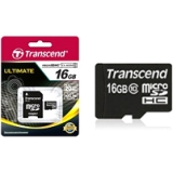 Transcend 16GB Ultimate MicroSD High Capacity (microSDHC) Card TS16GUSDHC10-P3
