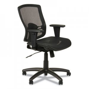 Alera Etros Series Suspension Mesh Mid-Back Synchro Tilt Chair, Mesh Back/Seat, Black ALEET4218