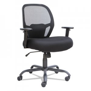 Alera Merix450 Series Mesh Big/Tall Mid-Back Swivel/Tilt Chair, Black ALEMX4517