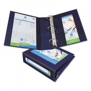 Avery Framed View Heavy-Duty Binder w/Locking 1-Touch EZD Rings, 3" Cap, Navy Blue AVE68038 68038