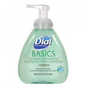 Dial Professional Basics Foaming Hand Soap, Original, Honeysuckle, 15.2 oz Pump Bottle, 4/Carton DIA98609 1700098609