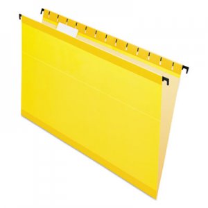 Pendaflex Poly Laminate Hanging Folders, Legal, 1/5 Tab, Yellow, 20/Box PFX615315YEL 6153 1/5 YEL