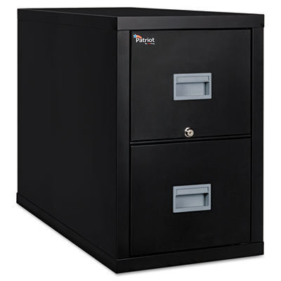 FireKing Patriot Insulated Two-Drawer Fire File, 17-3/4w x 31-5/8d x 27-3/4h, Black 2P1831