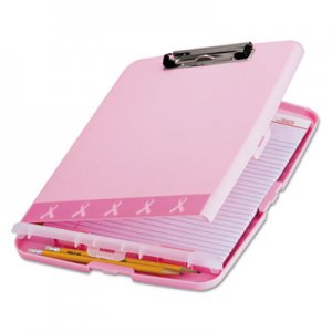 Officemate Breast Cancer Awareness Clipboard Box, 3/4" Capacity, 8 1/2 x 11, Pink OIC08925 08925