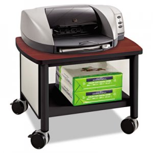 Safco Impromptu Under Table Printer Stand, 20-1/2w x 16-1/2d x 14-1/2h, Black/Cherry SAF1862BL