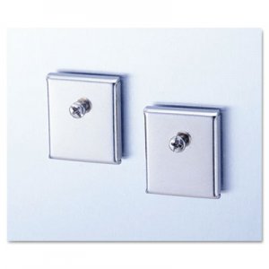 Universal One Cubicle Accessory Mounting Magnets, Silver, Set of 2 UNV08172