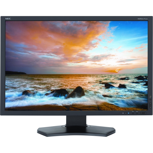 NEC Display 24" LED Backlit IPS Entry Level Professional Desktop Monitor P242W-BK