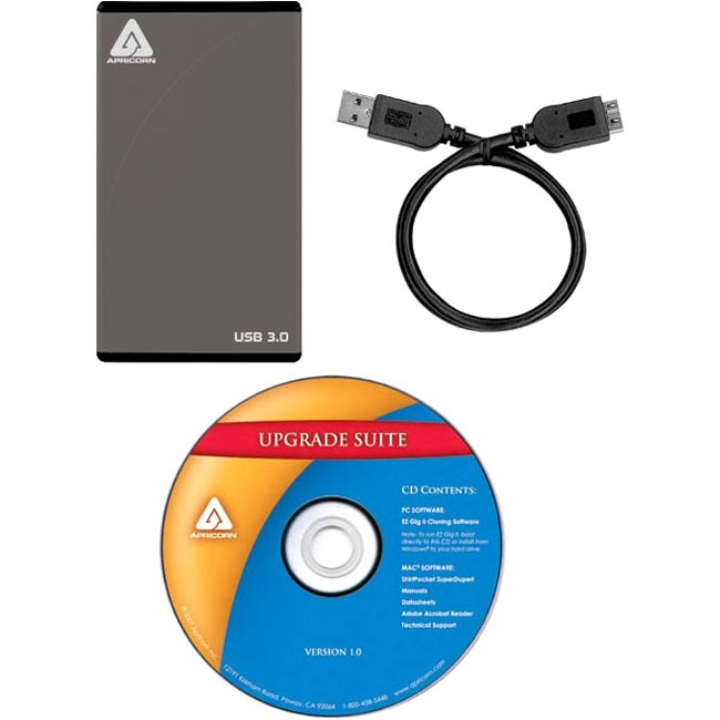 Apricorn EZ Upgrade 3.0 - SATA Notebook Hard Drive Upgrade Kit with USB 3.0 Connection EZ-UP3