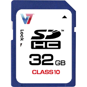 V7 32GB Class 10 SDHC Card VASDH32GCL10R-2N