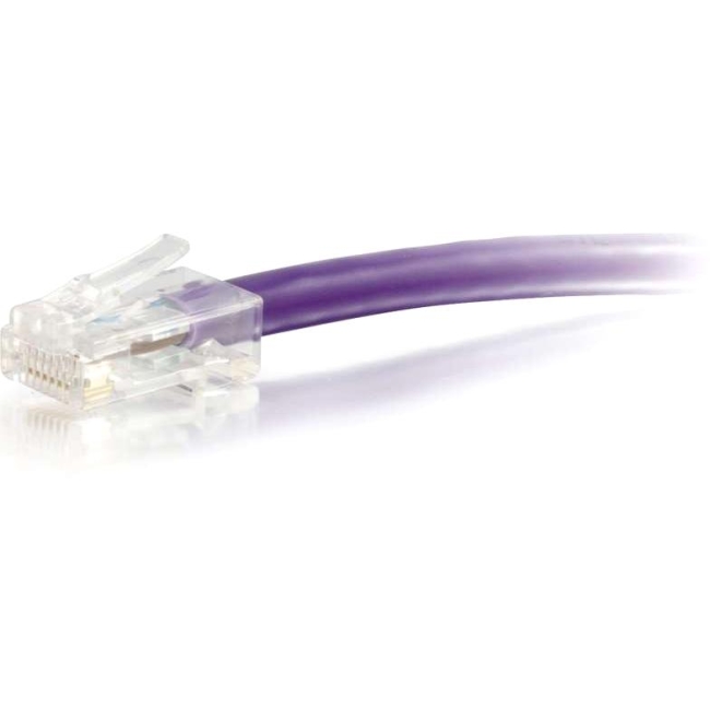 C2G 25 ft Cat6 Non Booted UTP Unshielded Network Patch Cable - Purple 04225