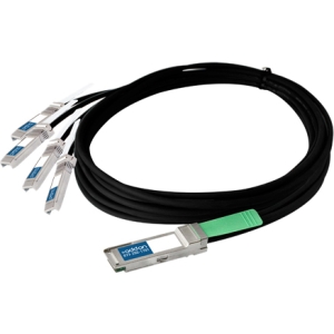 AddOn 5m 40GBase-CR4 to 4X10G Base-CU SFP+ DAC Cable F/Cisco QSFP-4SFP10G-CU5M-AO