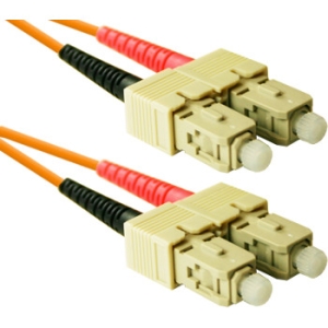ENET Fiber Optic Duplex Patch Network Cable SC2-50-1M-ENC