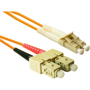 ENET Fiber Optic Duplex Patch Network Cable SCLC-50-1M-ENC