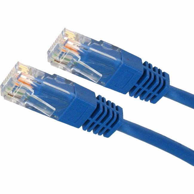4XEM 75FT Cat5e Molded RJ45 UTP Network Patch Cable (Blue) 4XC5EPATCH75BL