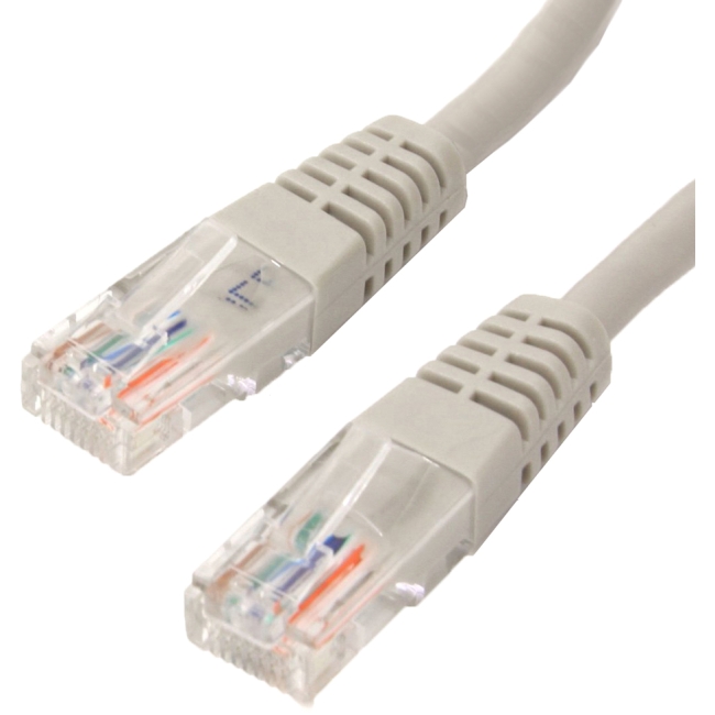 4XEM 10FT Cat6 Molded RJ45 UTP Ethernet Patch Cable (Gray) 4XC6PATCH10GR