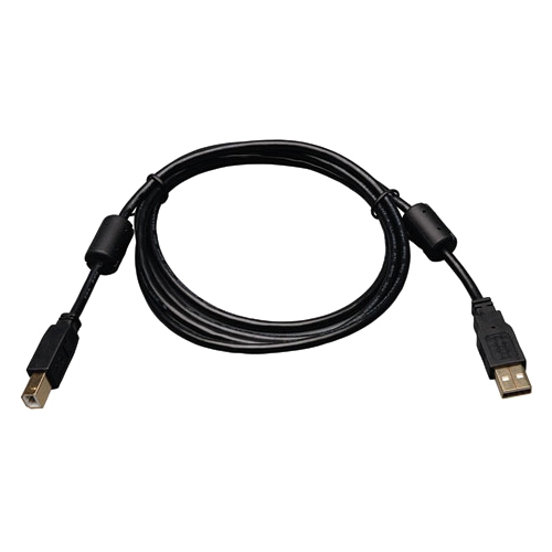 Tripp Lite 3-ft. USB2.0 A/B Gold Device Cable with Ferrite Chokes (A Male to B Male) U023