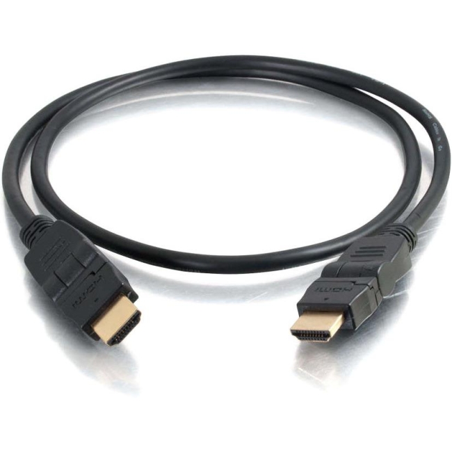 C2G 2m Velocity High Speed HDMI Cable with Ethernet with Rotating Connectors (6.6ft) 40111
