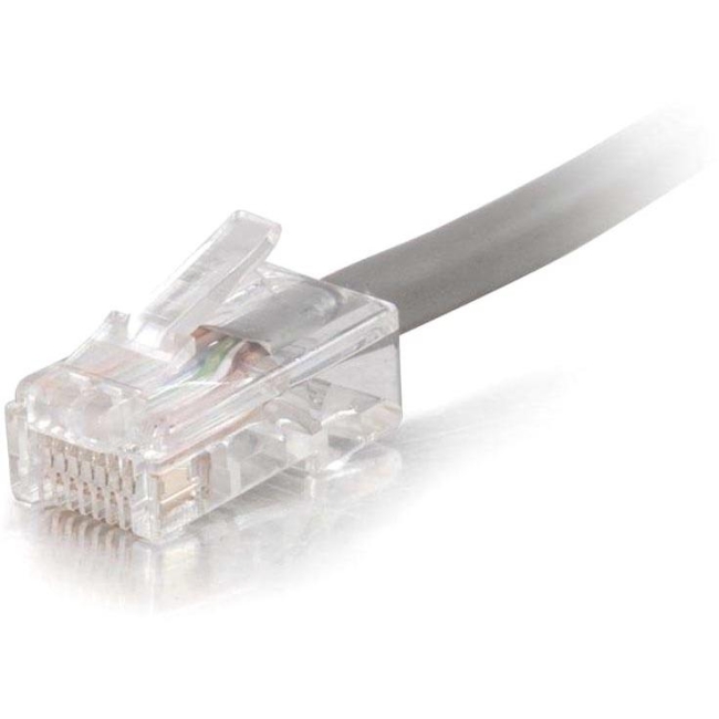 C2G 25 ft Cat5e Non Booted Plenum UTP Unshielded Network Patch Cable - Gray 15233