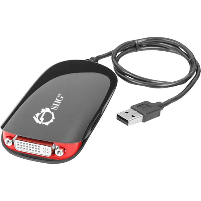 SIIG USB to DVI/VGA Multi Monitor Video Adapter JU-DV0211-S1