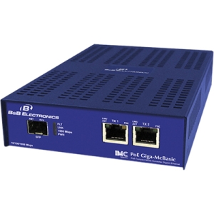 IMC PoE Compact Media Converter Gigabit Ethernet 852-11811