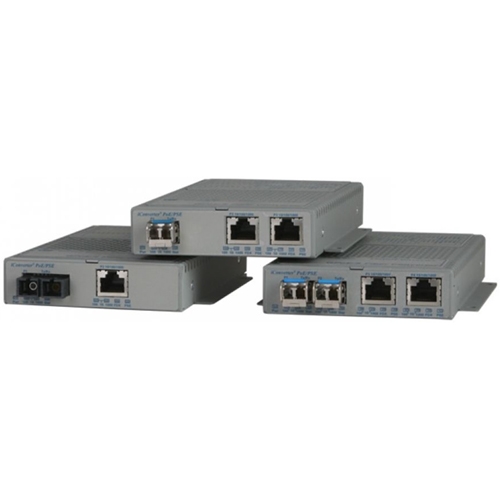 Omnitron Standard Gigabit Media Converter 9400-0-21W GPoE/S