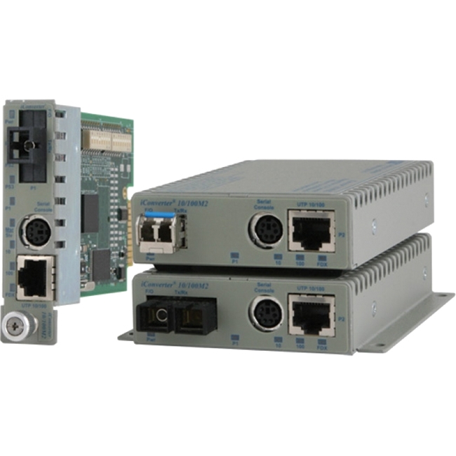 Omnitron iConverter 10/100M2 UTP to Fiber Media Converter and Network Interface Device 8910N-1