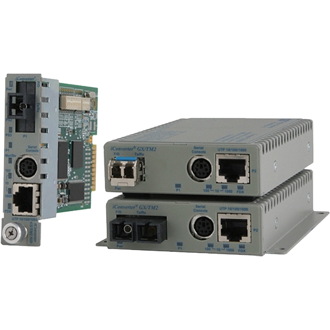 Omnitron 10/100/1000BASE-T UTP to 1000BASE-X Media Converter and Network Interface Device 8927N-1-BW