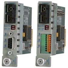 Omnitron Managed Serial RS-232 to Fiber Media Converter 8767-1-W