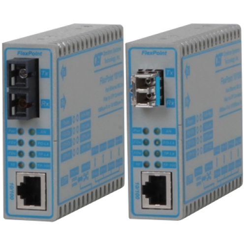 Omnitron 10/100 RJ-45 to Fast Ethernet Fiber Media Converter 4342-1-W