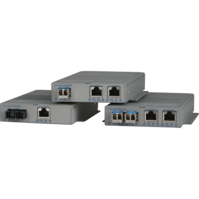 Omnitron Standard Gigabit Media Converter 9400-0-11W GPoE/S